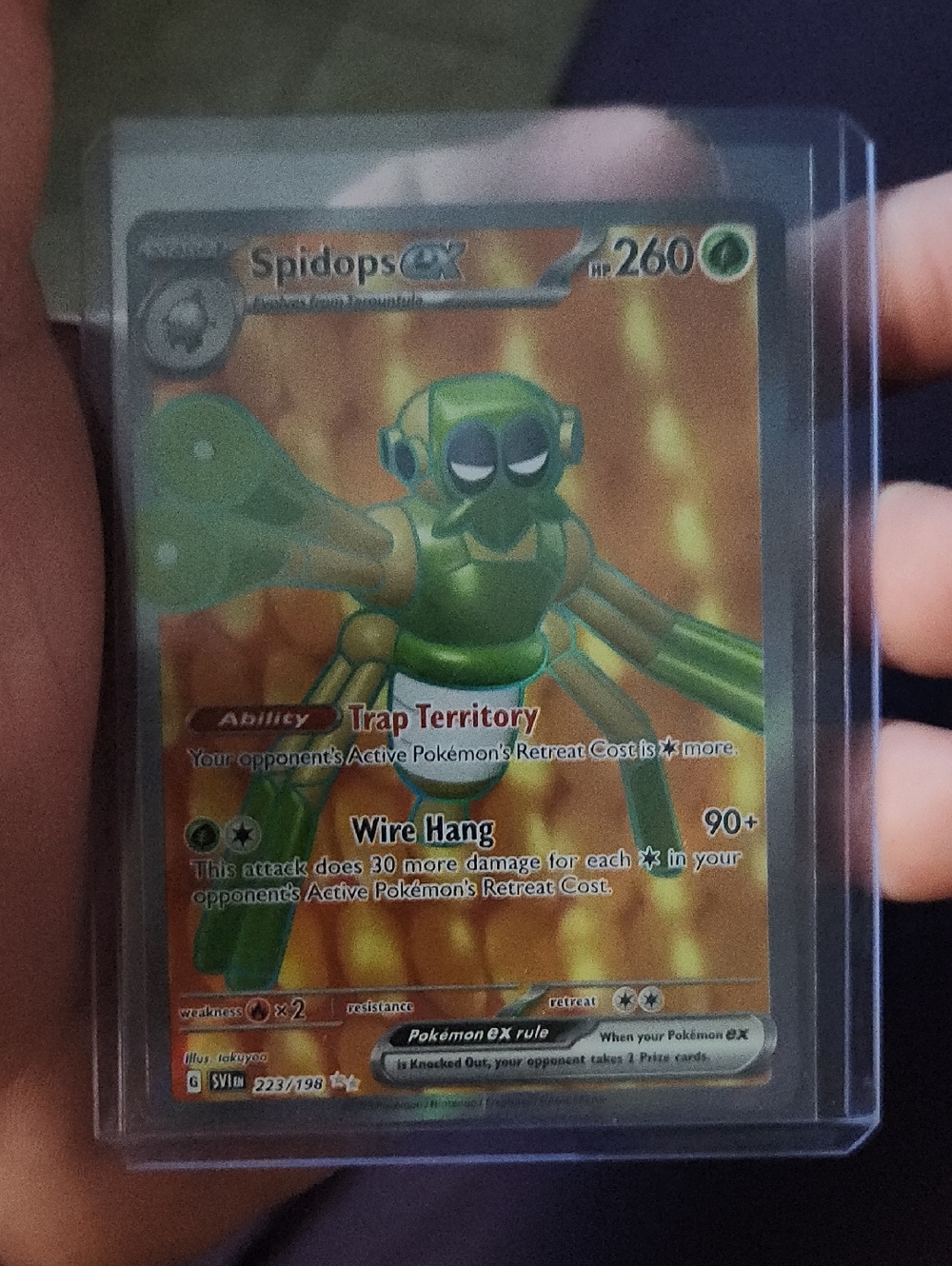Spidops ex 223/198 SV01: Scarlet & Violet Base Set Holo